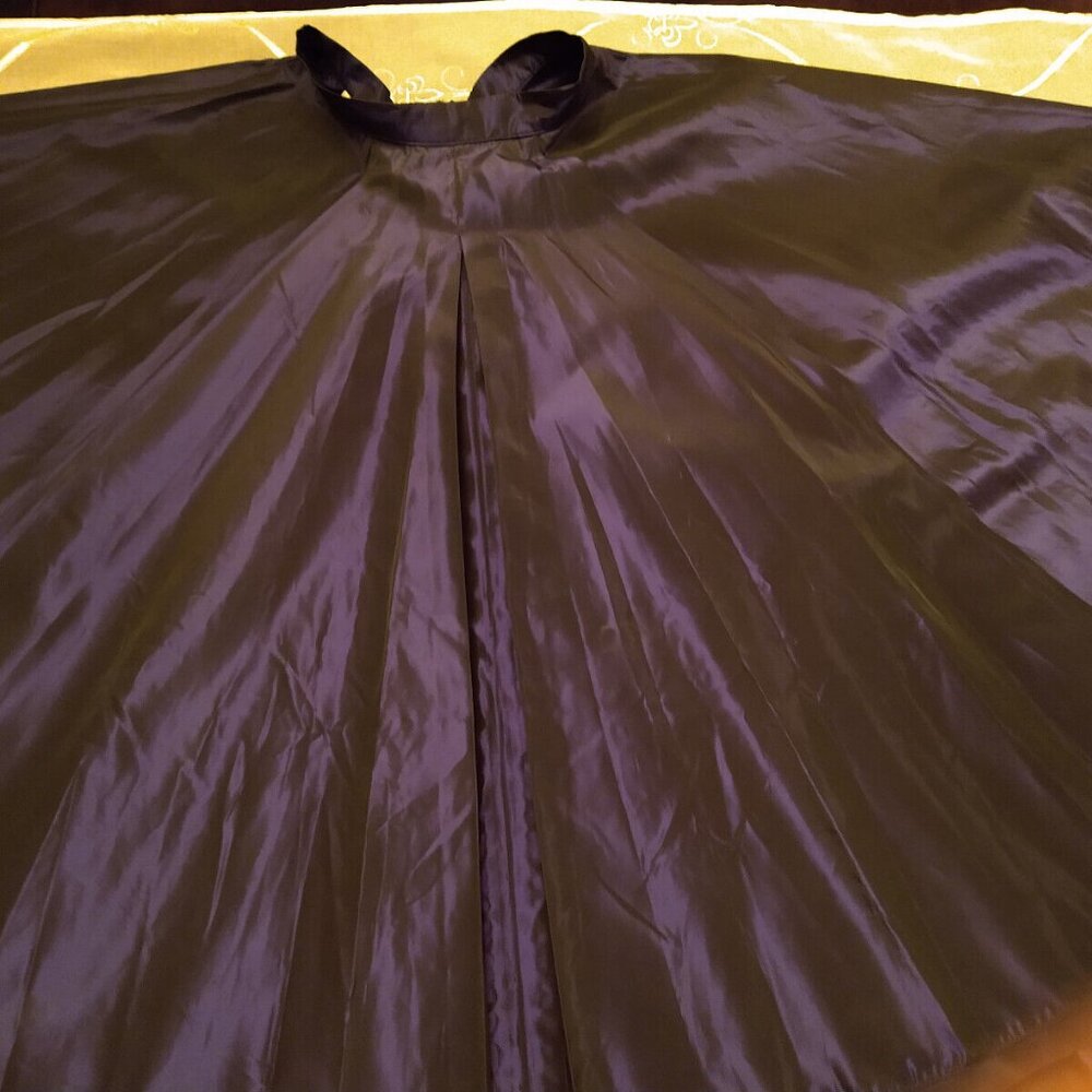 SOLD! Gigi Clark, Gorgeous Iridescent Purple Full Circle Maxi Skirt - Picture 6 of 16